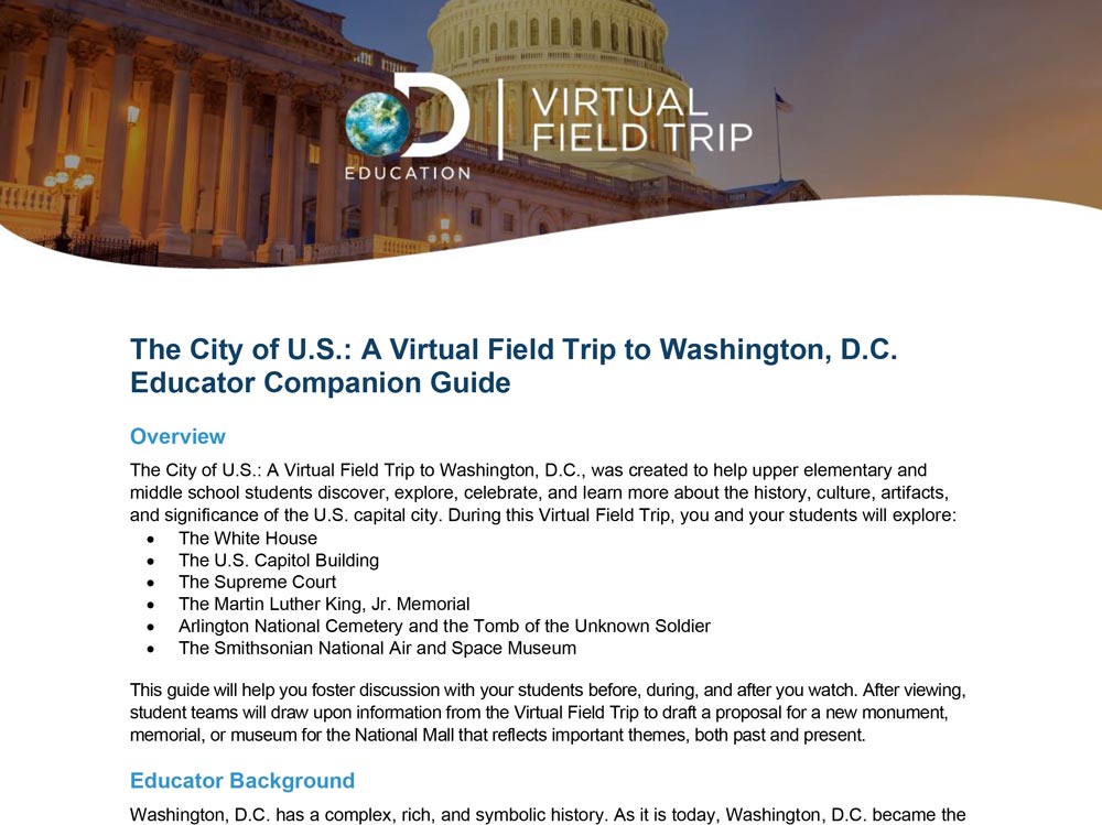 City of US Educator Companion Guide