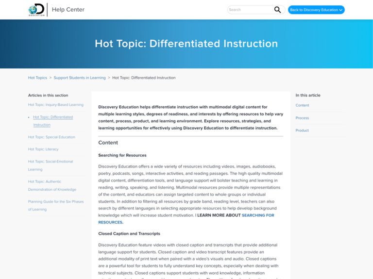 de comms kit differentiated learning