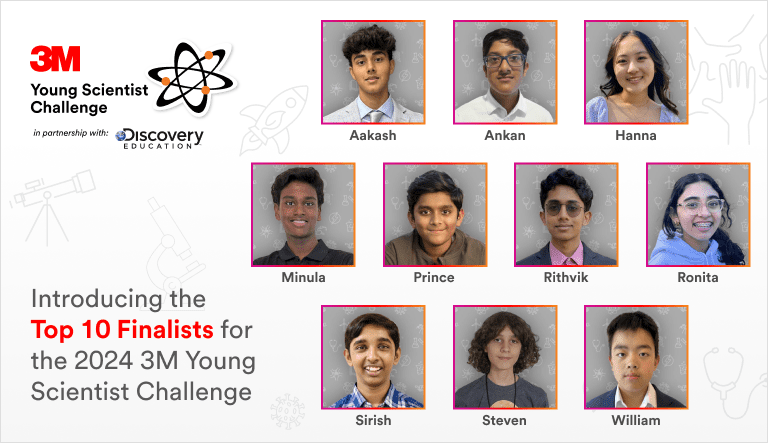 3M Young Scientist Challenge Announces 2024 National Finalists 