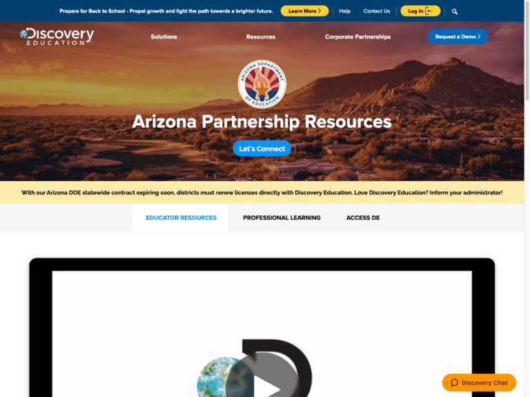 Arizona Partnership Resources Discovery Education