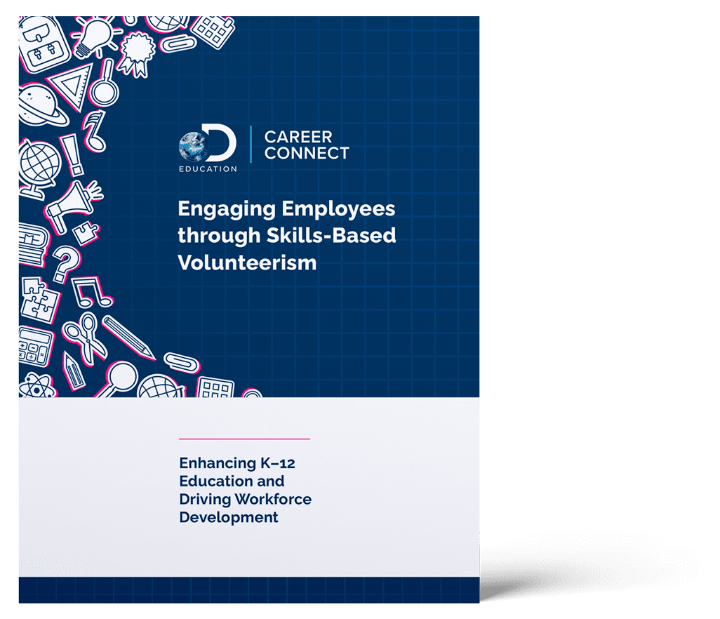 career connent volunteerism playbook cover mock up left