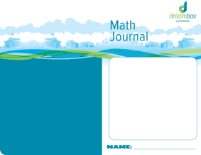 dreambox activity center Math Journal