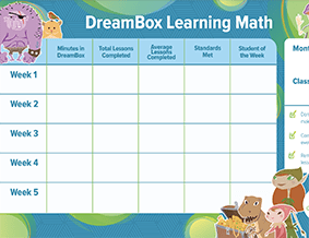 dreambox activity center Monthly Progress Tracker