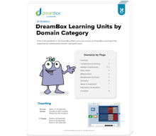 dreambox learning units by domain category list