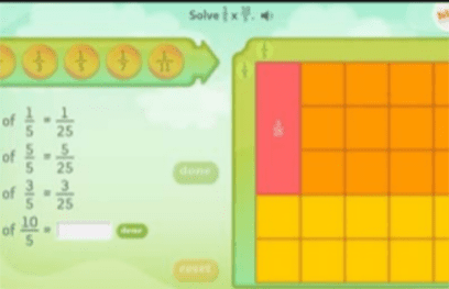 dreambox teacher tools Multiplication and Division Fraction Multiplication 2