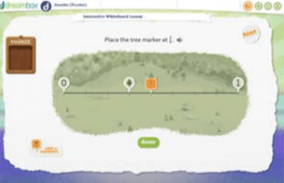 dreambox teacher tools Number Sense and Equivalence Ordering Fractions on the Number Line 0 1