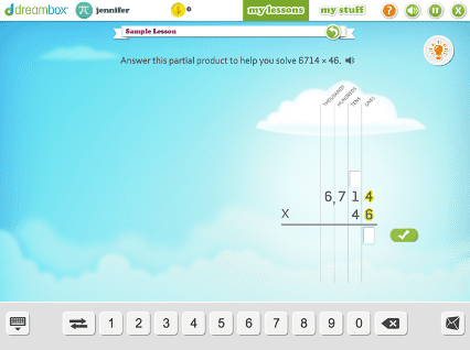 Math Fifth Grade Complete the Multiplication Algorithm with Multiplier up to 99 Step by Step Guidance