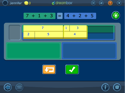 Math First Grade Creating Equal Sums to 20 in Two Ways with Three Addends